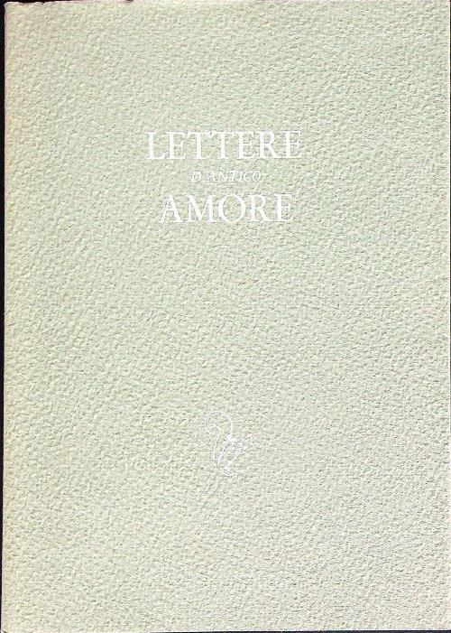 Lettere d'antico amore - Sandrino Cutolo - copertina