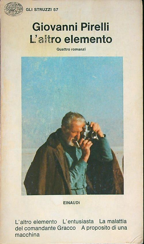L' altro elemento - Giovanni Pirelli - copertina