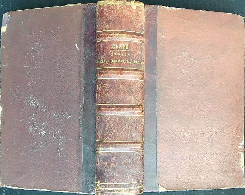 Storia della letteratura italiana   - Cesare Cantù - copertina