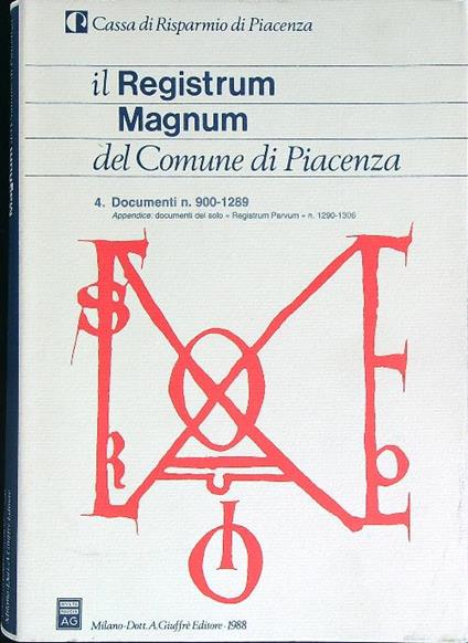 Il Registrum Magnum del Comune di Piacenza 4 - copertina