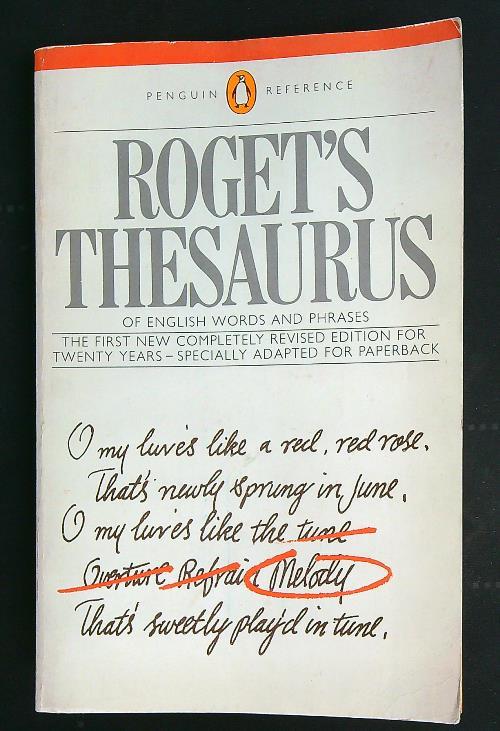 Roget's Thesaurus of English Words and Phrases - copertina
