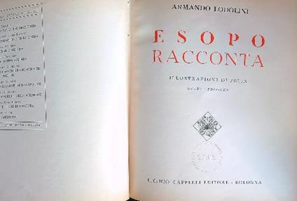 esopo Racconta - Armando Lodolini - copertina
