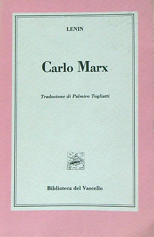 carlo marx - lenin - copertina