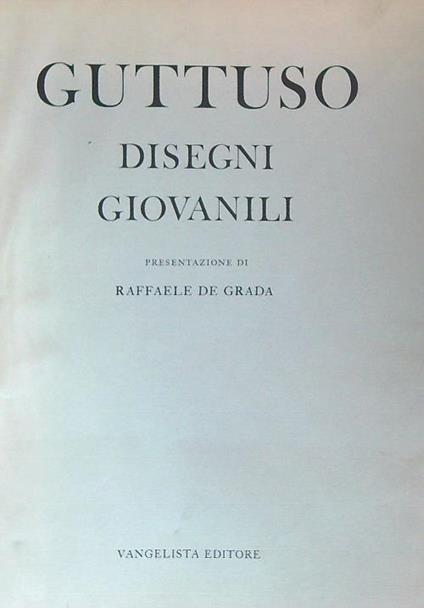 Disegni giovanili - Renato Guttuso - copertina