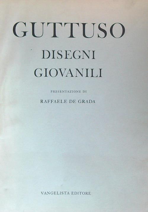 Disegni giovanili - Renato Guttuso - copertina