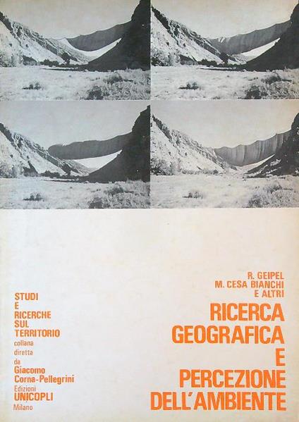 Ricerca geografica e percezione dell'ambiente - copertina
