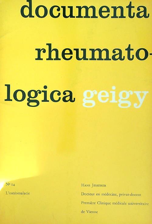Documenta rheumatologica 14 - copertina