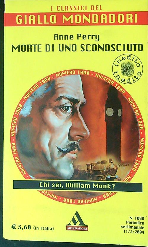 Morte di uno sconosciuto - Anne Perry - copertina