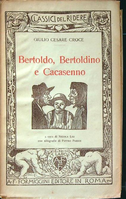 Bertoldo, Bertoldino e Cacasenno - Giulio Croce - copertina