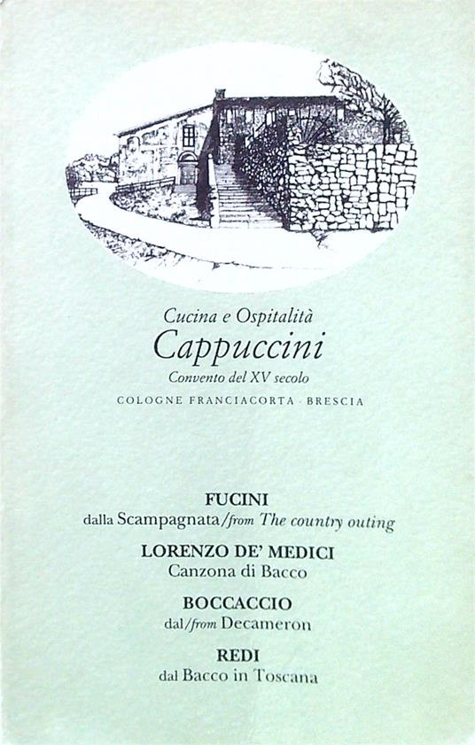 Cucina e Ospitalità Cappuccini - copertina