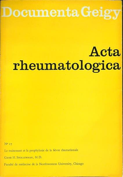 Acta Rheumatologica 17 - copertina