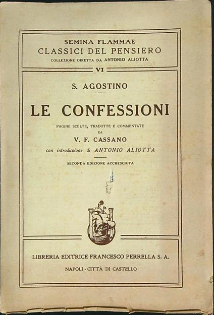 Le confessioni  - s. Agostino - copertina