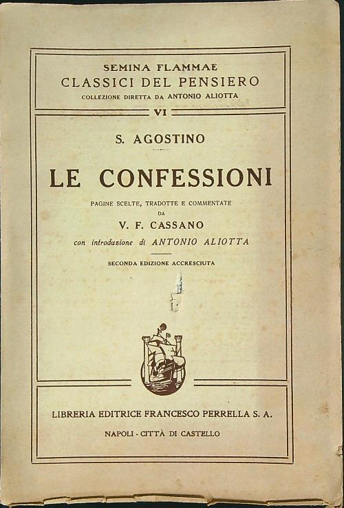Le confessioni  - s. Agostino - copertina