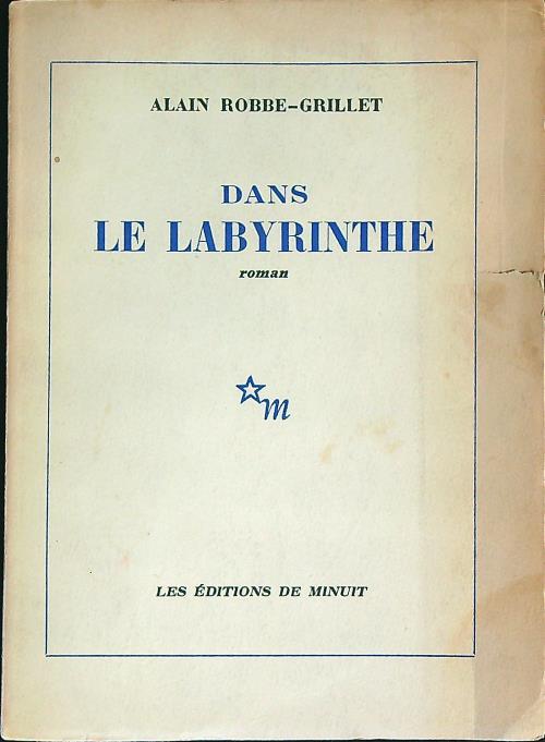 Dans le labyrinthe - Alain Robbe-Grillet - copertina