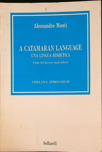 A catamaran language - Alessandro Monti - copertina
