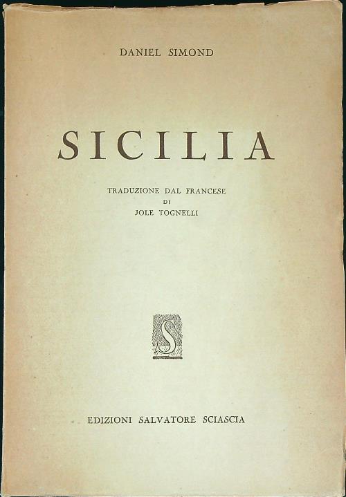 sicilia - Daniel simond - copertina