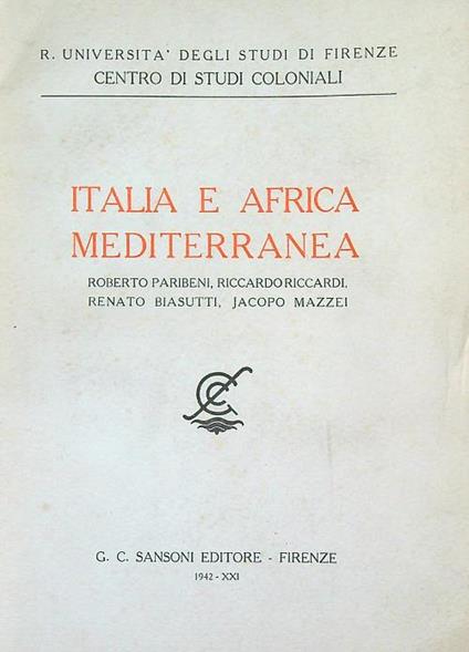 Italia e Africa mediterranea - copertina