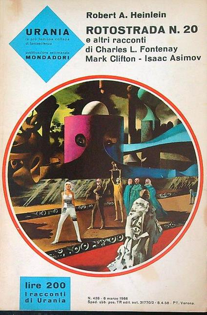 Rotostrada n. 20 e altri racconti   - Robert A. Heinlein - copertina