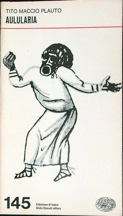 Aulularia - Tito Plauto - copertina