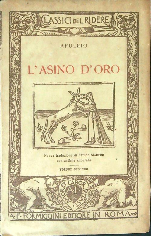 L' asino d'oro Vol II - Apuleio - copertina