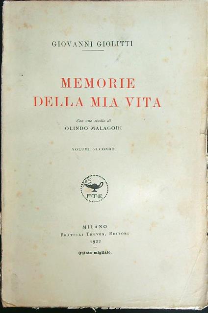 Memorie della mia vita 2vv - Giovanni Giolitti - copertina