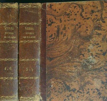 Storia di Milano 2 vv - Pietro Verri - copertina