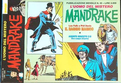 Mandrake N 43- il raggio magico  - Lee Falk,Phil Davis - copertina