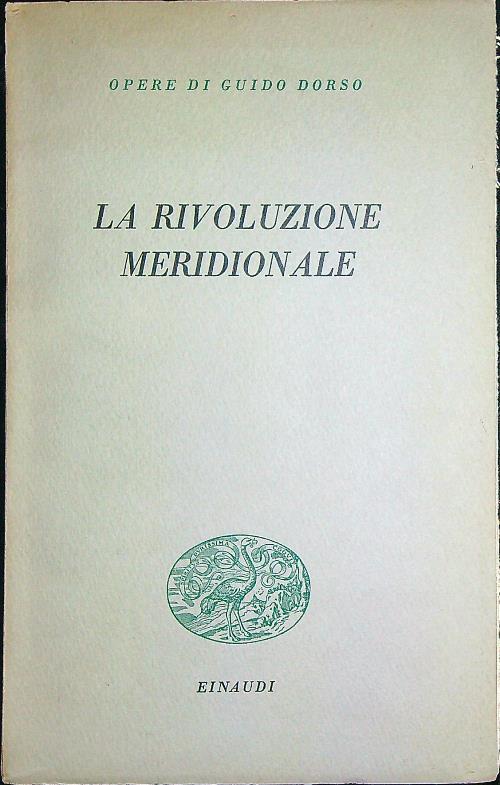 La rivoluzione meridionale  - Guido Dorso - copertina