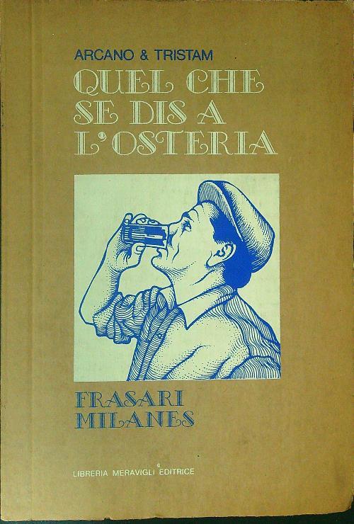 Quel che se dis a l'osteria - Arcano & Tristam - copertina