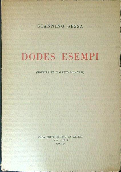 Dodes esempi - Giannino Sessa - copertina