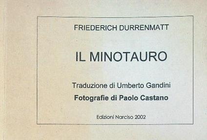 Il minotauro  - Friedrich Dürrenmatt - copertina