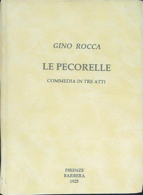 Le  pecorelle - Gino Rocca - copertina