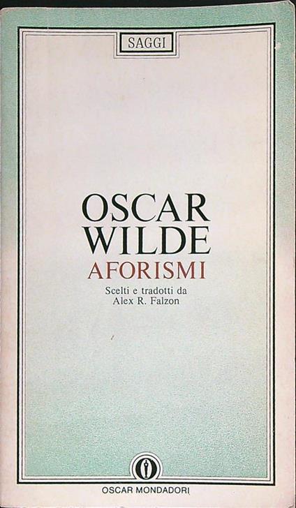 Aforismi - Oscar Wilde - copertina
