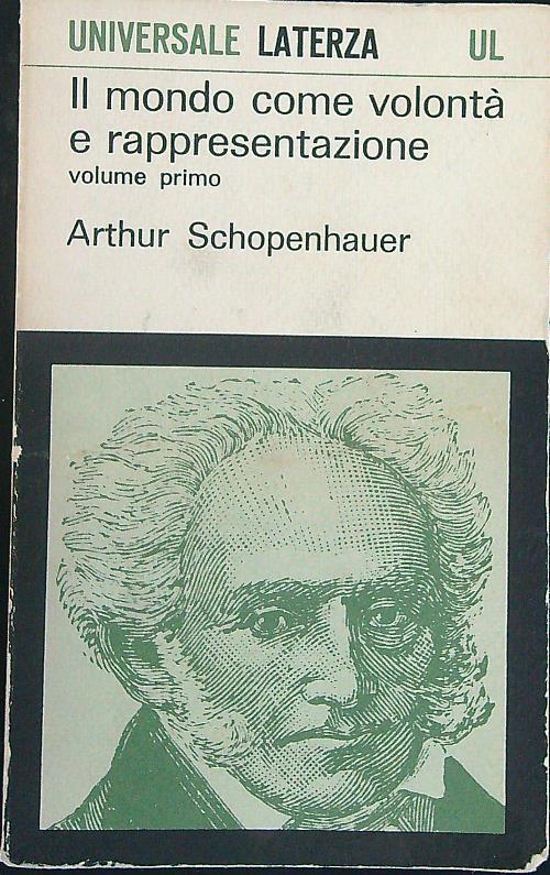 Il  mondo come volontà e rappresentazione Vol 1 - Arthur Schopenhauer - copertina
