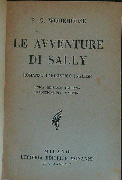 Le  avventure di Sally - P. G. Wodehouse - copertina