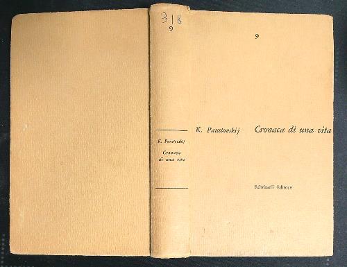 Cronaca di una vita vol 2 - Konstantin Paustovskij - copertina