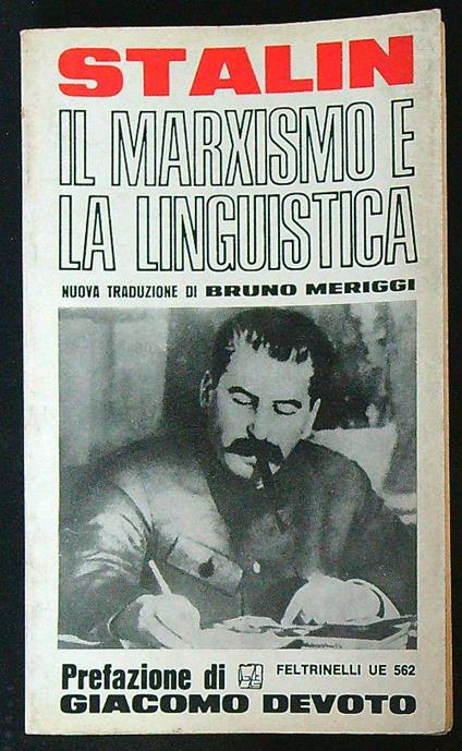 Il marxismo e la linguistica - Stalin - copertina