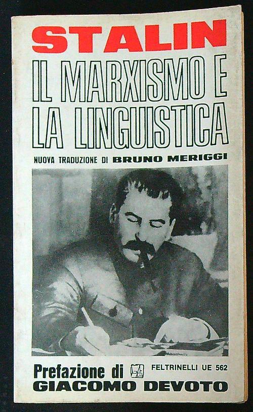 Il marxismo e la linguistica - Stalin - copertina