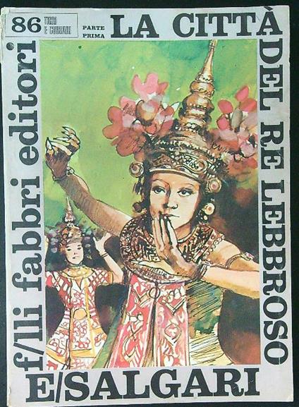 La  città del lebbroso Parte prima - E. Salgari - copertina