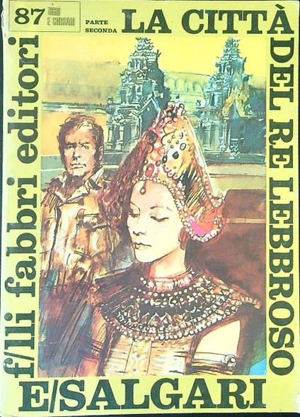 La  città del re lebbroso - E. Salgari - copertina