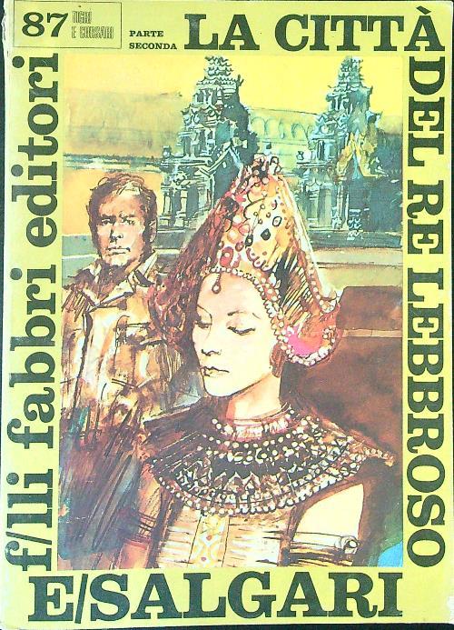 La  città del re lebbroso - E. Salgari - copertina