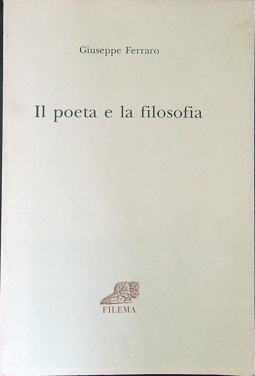 Il  poeta e la filosofia - Giuseppe Ferraro - copertina