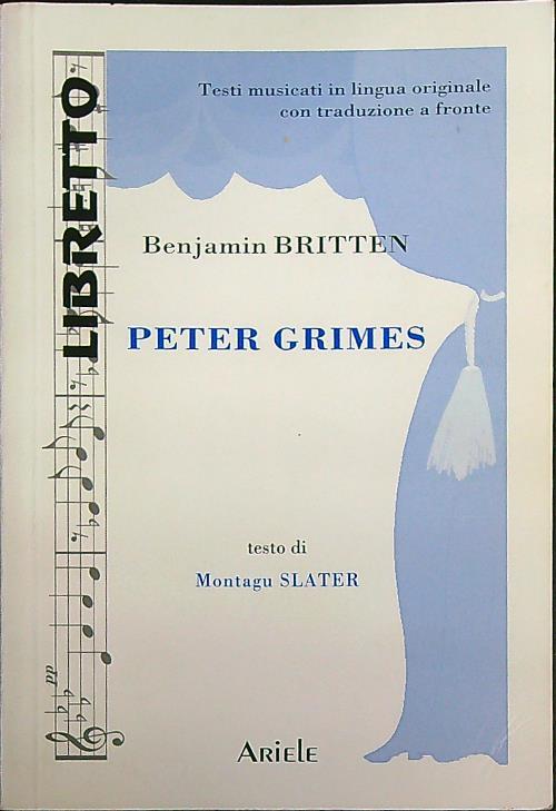 Peter Grimes - Benjamin Britten - copertina