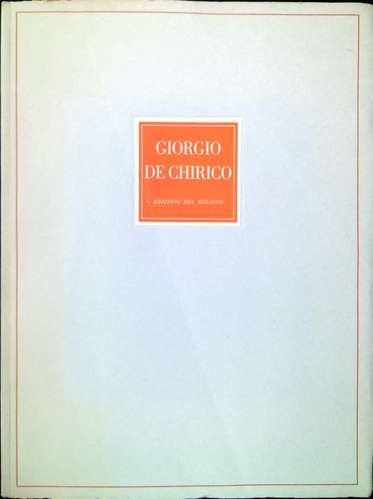 12 Opere di Giorgio de Chirico - copertina