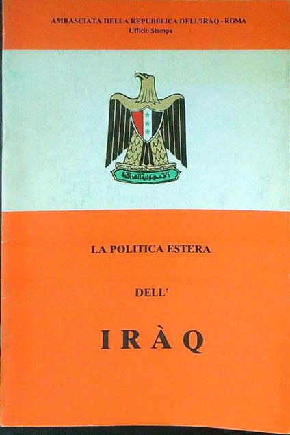 La  politica estera dell'Iraq - copertina