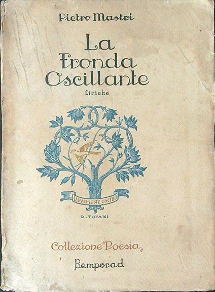 La  fronda oscillante - Pietro Mastri - copertina