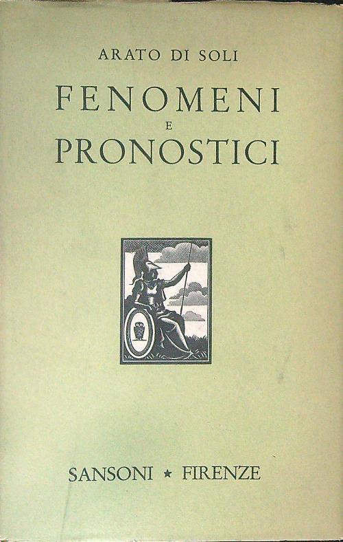 Fenomeni e pronostici - Arato Di Soli - copertina