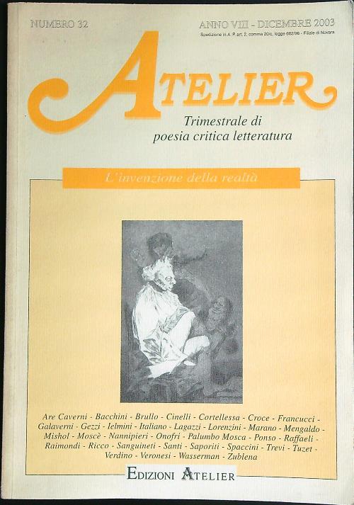 Atelier 32/2003 - copertina