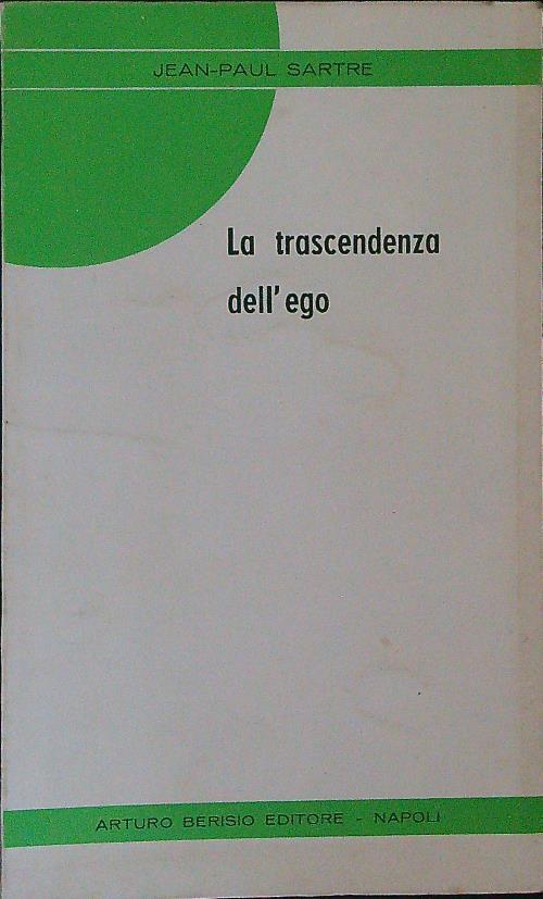 La  trascendenza dell'ego - Jean-Paul Sartre - copertina