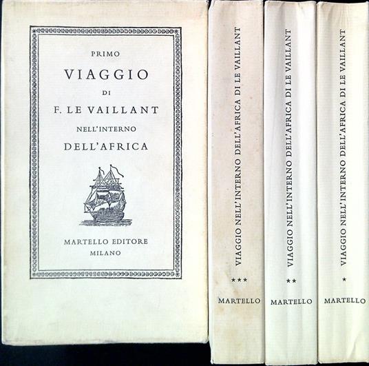 Primo viaggio di F.le Vaillant nell'interno dell'Africa - 3 Volumi - François Le Vaillant - copertina